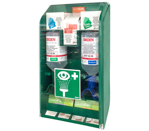 Førstehjælpsskab: Førstehjælp til begge øjne samtidigt