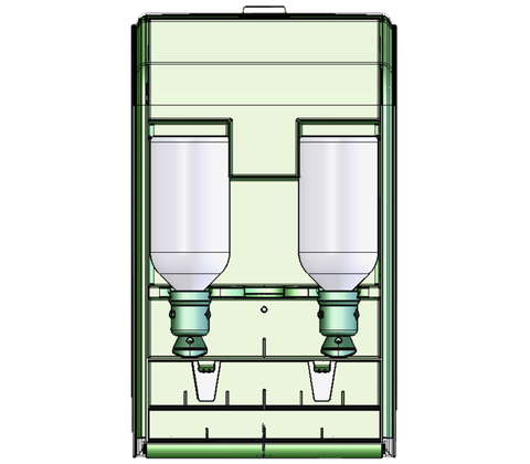 Førstehjælpsskab til dobbelt øjenskyl