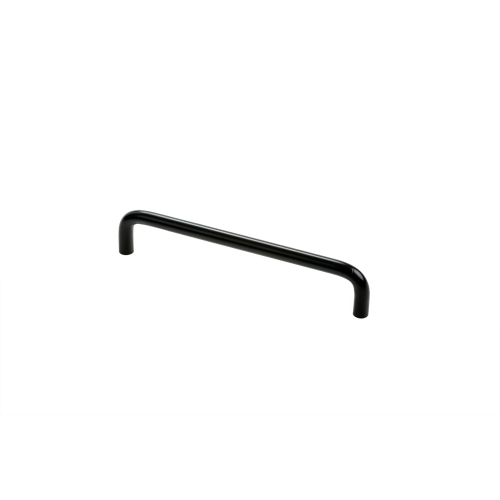 Bøjlegreb, sort, L160mm, u/rosetter, Ø10mm